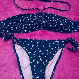 Bird pattern bikini
